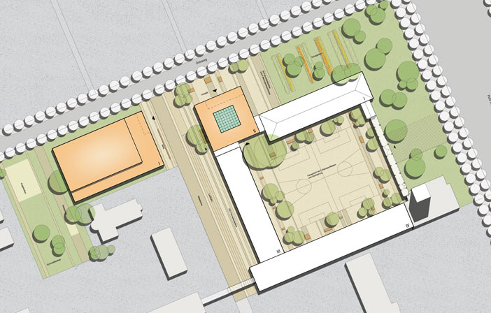 Wettbewerb Neuer Standort für die »Kopernikus Oberschule« · Berlin-Lichterfelde · Bild 3: Lageplan